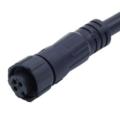 আঙ্গুল মহিলা প্লাগ M12 IP68 বহিরঙ্গন LED আলো জন্য জলরোধী স্ক্রু টাইপ সংযোগকারী