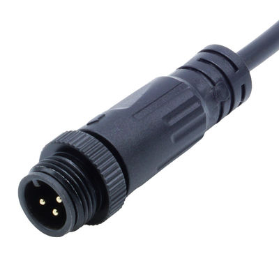 আঙ্গুল মহিলা প্লাগ M12 IP68 বহিরঙ্গন LED আলো জন্য জলরোধী স্ক্রু টাইপ সংযোগকারী