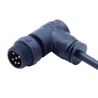 আঙ্গুল মহিলা প্লাগ M12 IP68 বহিরঙ্গন LED আলো জন্য জলরোধী স্ক্রু টাইপ সংযোগকারী