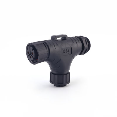 কারখানার দাম IP68 3 উপায় M25 জলরোধী প্যানেল মাউন্ট সংযোগকারী টি আকৃতির পুরুষ মহিলা আউটডোর জলরোধী তারের সংযোগকারী